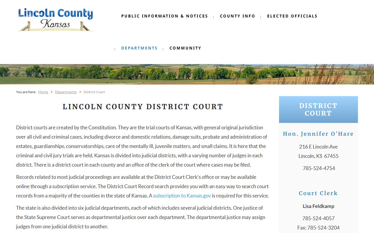 Lincoln County 72-hour release court record contacts